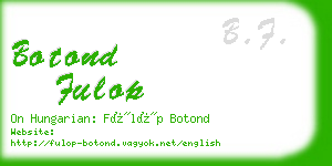 botond fulop business card